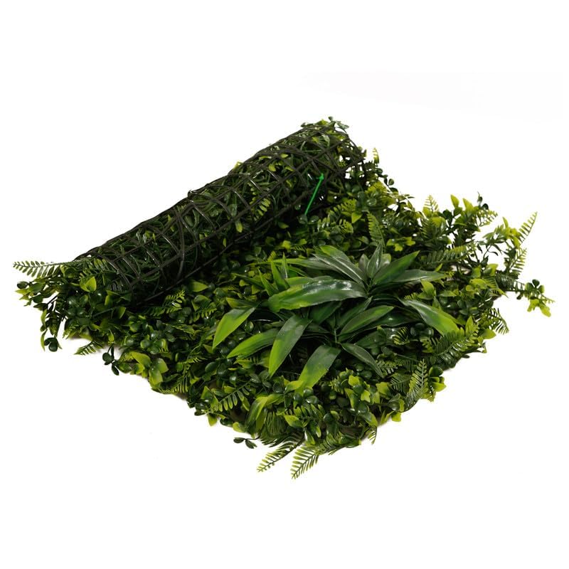 Image of Artificial Wall Grass for Home Decoration (7 Pcs), Grass Mat for Wall, Vertical Garden Artificial Plants (Forest Series, 60cm X 40cm x 8cm, Pack of 7)