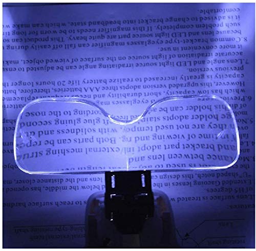 Lupa Hd Z Podświetleniem Led, Bezdotykowa, Z Osłoną Przeciwsłoneczną, Zoomem Od 1X Do 3,5X, Z 5 Odłączanymi Soczewkami, Lupa Mocowana Na Głowie Do Czytania, Lupa Do Biżut,