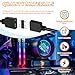 HUAREW 1-to-3 ARGB Splitter Cable, 5V 3Pin Addressable RGB Splitter Extension Cable ARGB LED Cable for Extend PC Computer, ARGB LED Series Or 5V ARGB Fans (2 Pack)