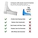 Beard Shaping Tool with Comb Stainless steel Beard Styling & Shaper Template Grooming Kit Guide for Men,Facial Hair Trimmer for Jaw Line, Cheek, Neck & Goatee - Makes Perfect Razor Trimming Line