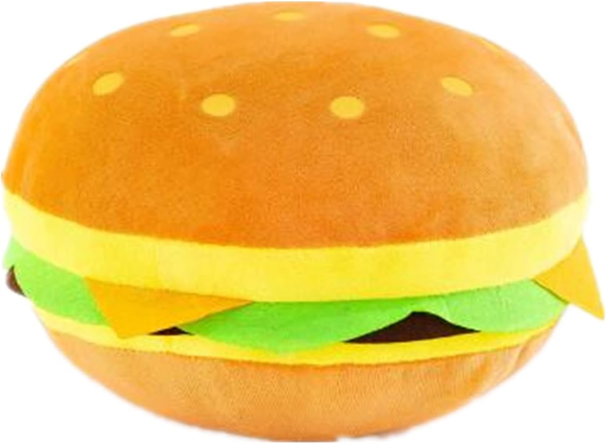 Dr.Luck Lovely Plush Stuffed Huge Hamburger Throw Pillow/Toy