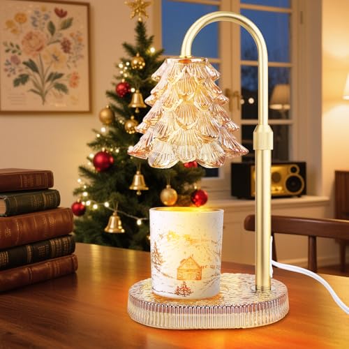 Dimmable Christmas Tree Candle Warmer Lamp