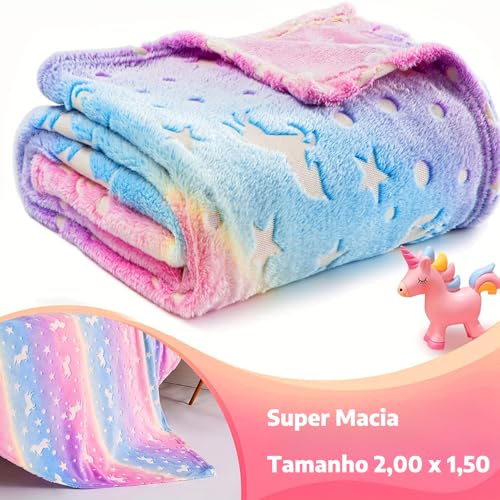 Cobertor Manta Infantil Brilha no Escuro Sortido (Estampa 1)