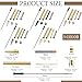 Colarr 10 Sets Woodturning Pen Kits Project Supplies Including 7mm Slimline Pen Kits with Refill and Pen Blanks Lumber for Lathe Turning Starter Package DIY Crafts