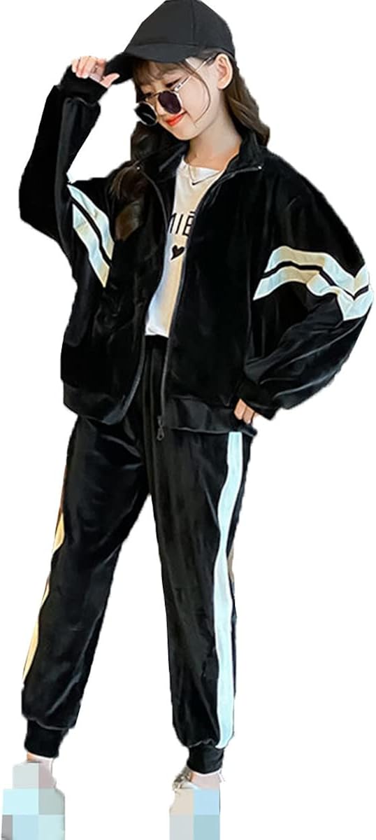 Jinpin 女の子 ジャージ 子供服 ロングパンツ ジャケット スポーツウェア コート キッズ 上下セット 2点セット パーカー ガールズ アウター カジュアル 春秋冬 トレーニングウェア トレーナー スウェット ゆったり 長袖 新着セール セットアップ ジュニア Jinpin 女の子 ジャージ 子供服 ロングパンツ ジャケット スポーツウェア コート キッズ 上下セット 2点セット パーカー ガールズ アウター カジュアル 春秋冬 トレーニングウェア トレーナー スウェット ゆったり 長袖 新着セール セットアップ ジュニア