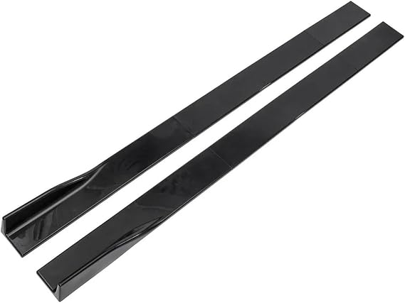 car Wide Body kit 78.7 / 86.6 Side Skirt Compatible for BMW E39 E46 E53 E90 E92 E60 E70 X6 E71 X1 Extension Splitters Apron Splitter Winglet Body Kit(78.7in Glossy Black)