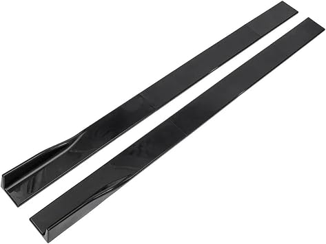 car Wide Body kit 78.7 / 86.6 Side Skirt Compatible for BMW E39 E46 E53 E90 E92 E60 E70 X6 E71 X1 Extension Splitters Apron Splitter Winglet Body Kit(78.7in Glossy Black)