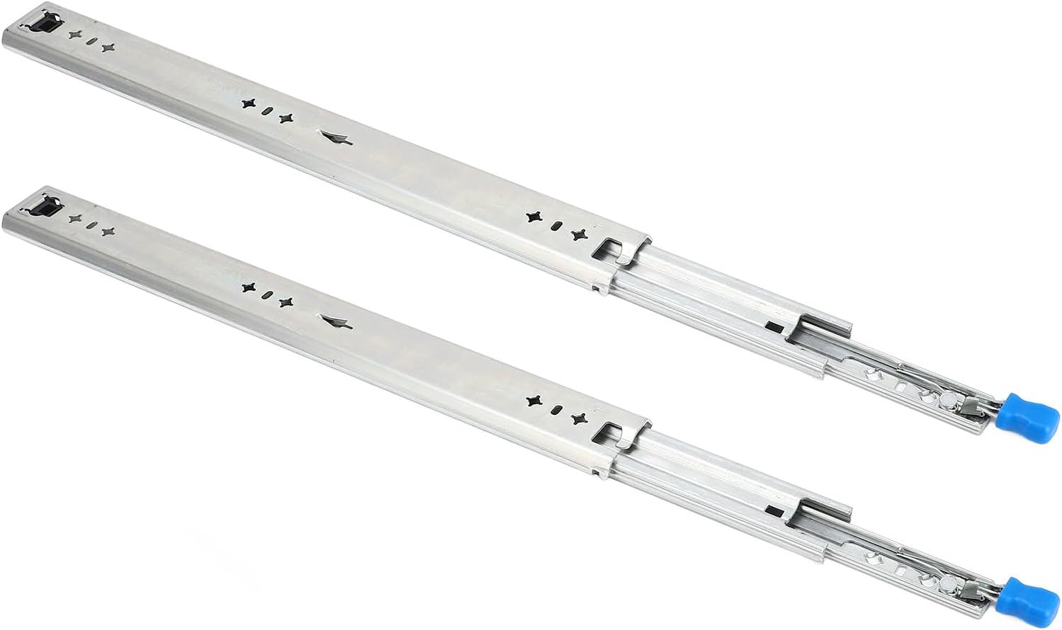 2pcs Sliding Tracks 30in Soft Close Drawer Slides Full Extension Ball Bearing Side Mount Drawer Slides