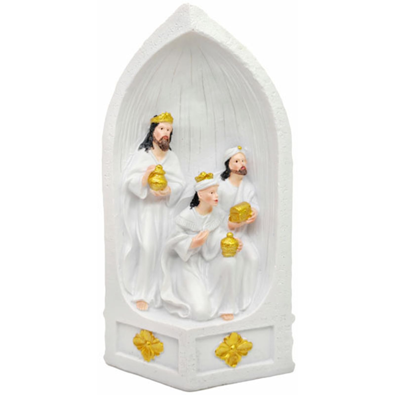 ordinarYone Nativity Scene Resin Christmas Decoration Home Ornament with Friendl