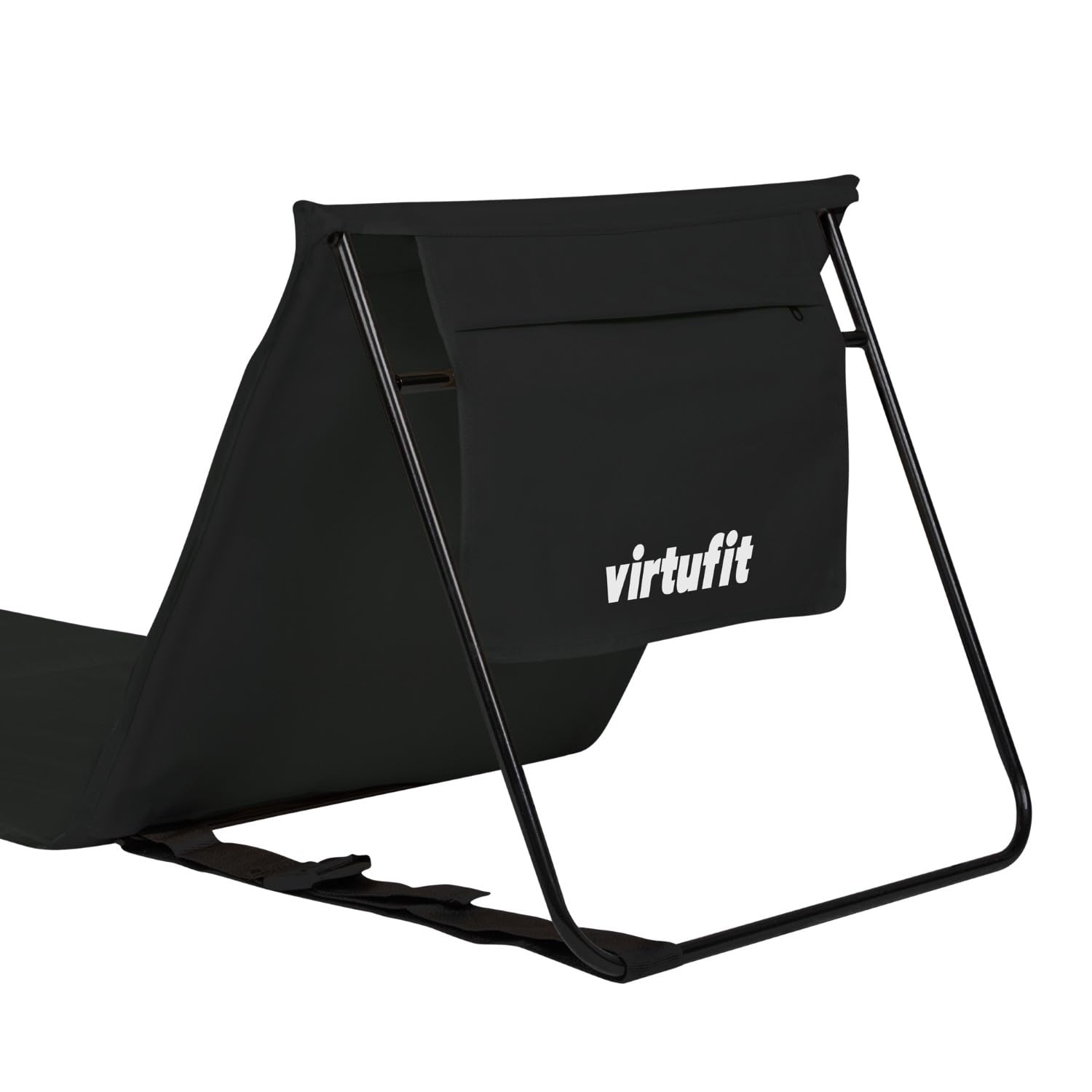 VirtuFit Strandmatte – Faltbare Strandliege mit Rückenlehne und Tragegriff – Komfortable Matte für Strand, Camping, Park und Urlaub