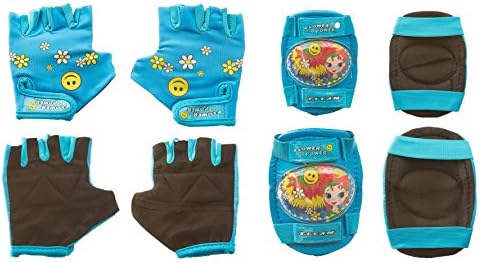 TITAN Flower Power Princess Multi-Sport BMX and Skateboard Protective Pad Set