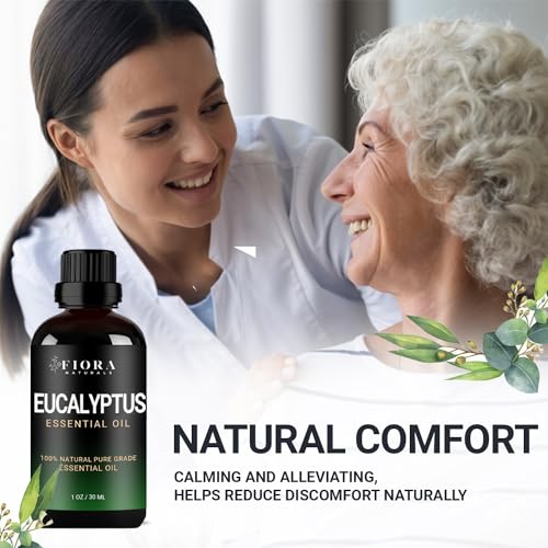 Image of Eucalyptus Essential Oil - 100% Pure Eucalyptus Oil for Diffuser, Humidifier, Sinus, Cold, and Aromatherapy - Natural Oil for Skin, Hair, Scalp and Massage