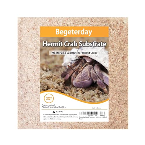 Begeterday Natural Premium Sphagnum Moss Fiber Substrate for Hermit Crab Ideal Accessories for Hermit Crab Tanks Great for Mixing with Hermit Crab Sand
