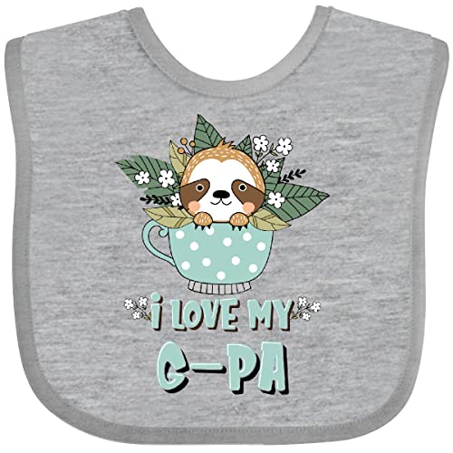 inktastic Teacup Raccoon I Love My G-Pa Baby Bib