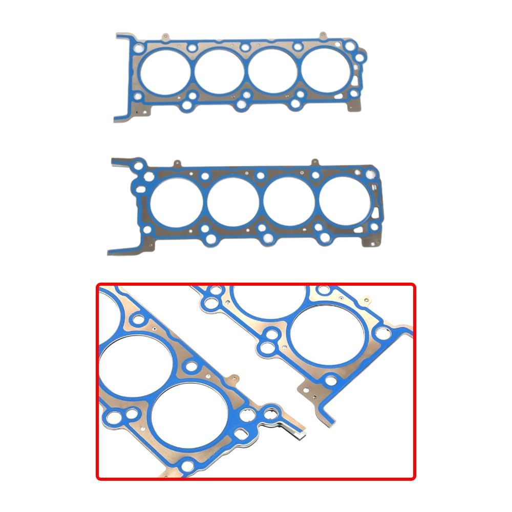 Riloer Guarnizione Testata, Set Guarnizioni Testata Motore Auto in Metallo da 2 Pezzi Compatibile con Ford F-150 F-350 F-250 Expedition Lincoln Mark LT, 26306PT, 26307PT