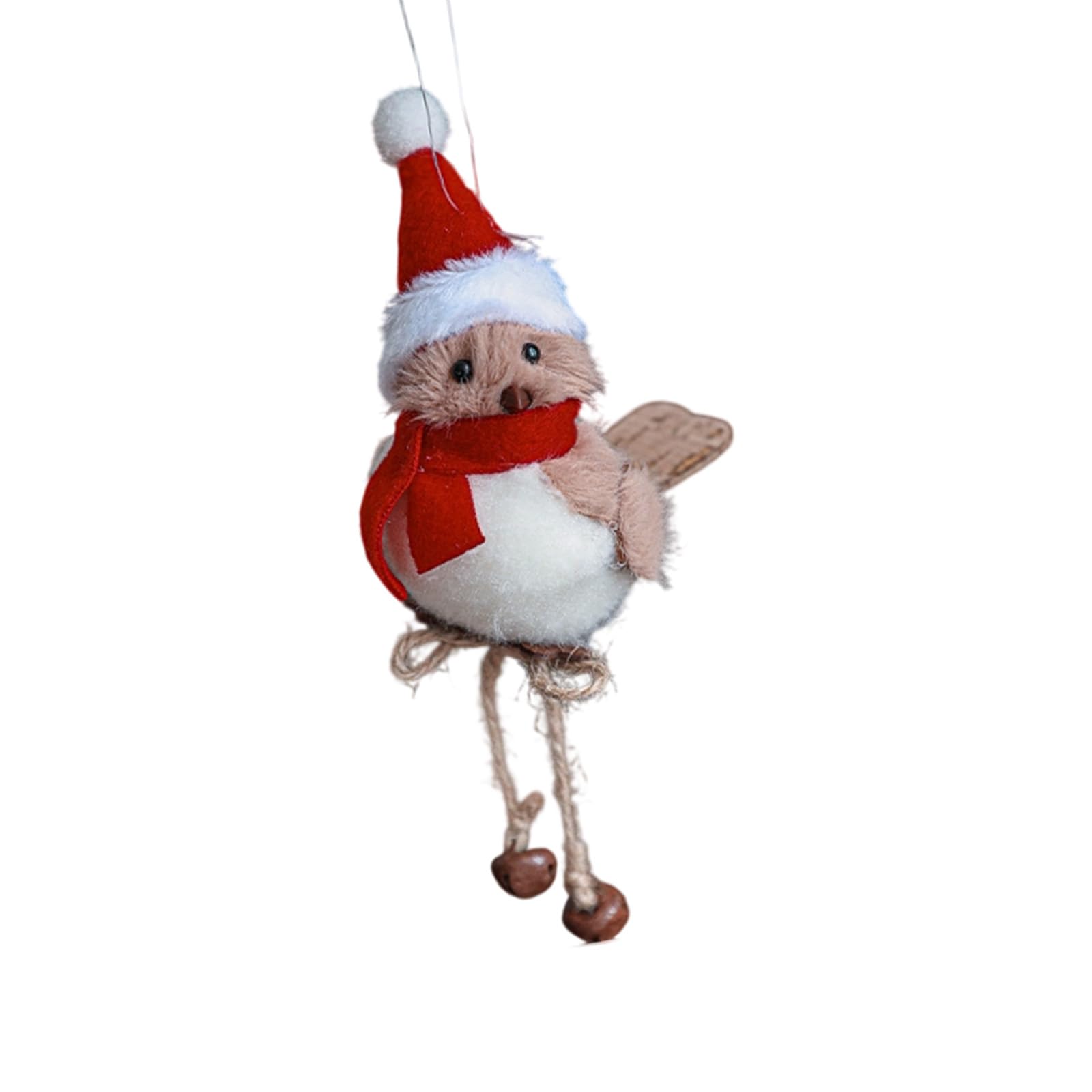 Linvimia A Linvimi Realistic Plush Bird Hanging Decorations Soft Foam Red Winter Ccessories Pendant For Christmas Tree Party Christmas Party Hanging Ccessories