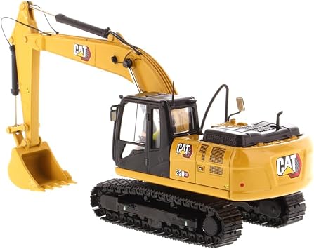 Diecast Masters 1:50 Scale Caterpillar 320 GX Hydraulic Excavator | High Line Series Cat Trucks & Construction Equipment Model 85674