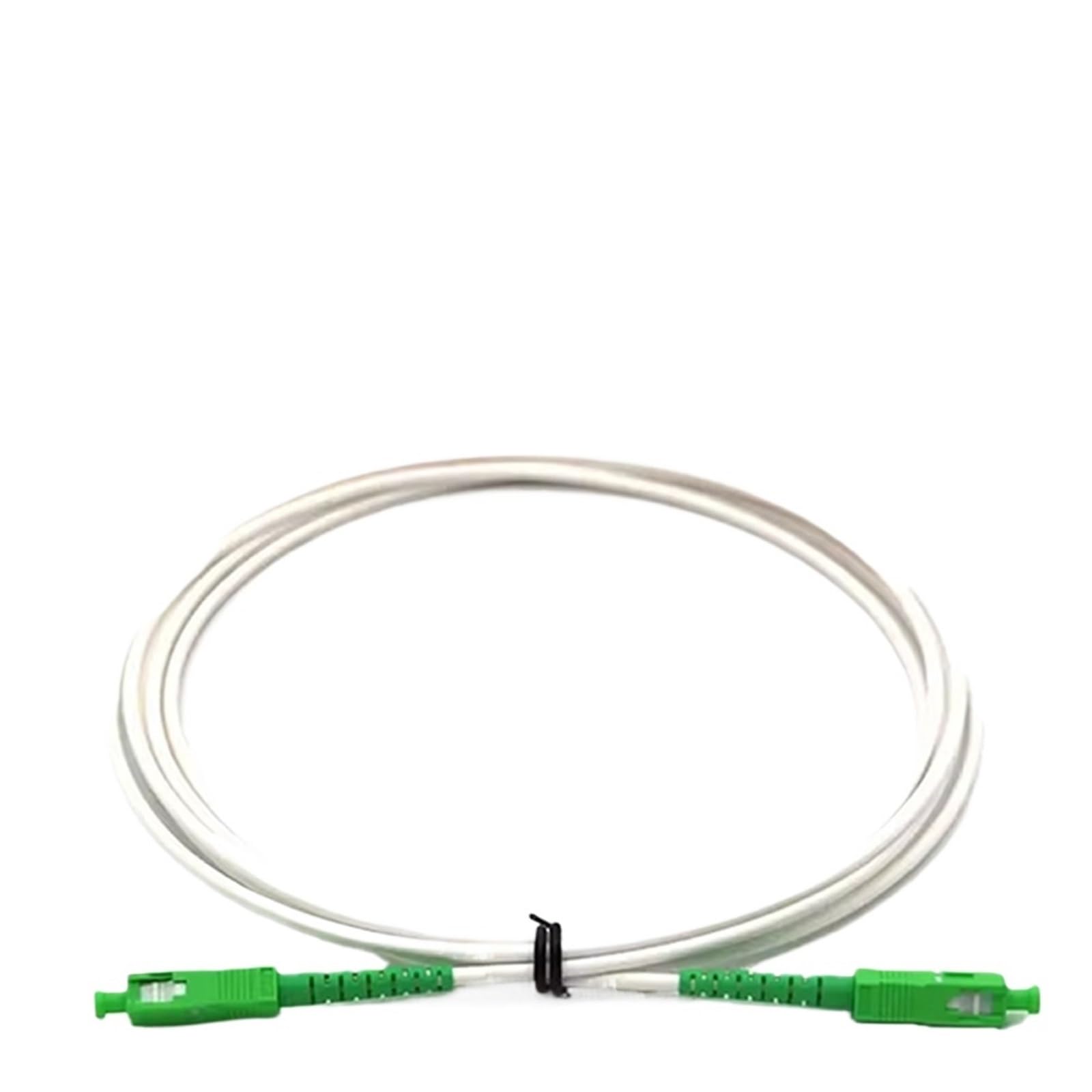 Cordons de raccordement for Fiber Optique SC à SC G657A2, 1M, rallonge d'intérieur monomode Blanche Simplex, 10/50/100 pièces(1M 10PCS G657A2)