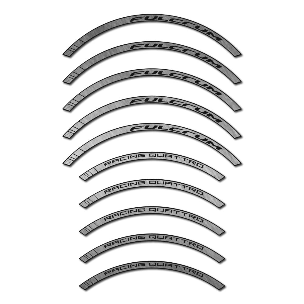 Adesivi compatibili con cerchi bici Fulcrum Racing Quattro da strada 35mm
