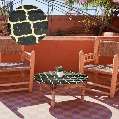 Nappe ronde en vinyle imperméable contre les taches de table - 5