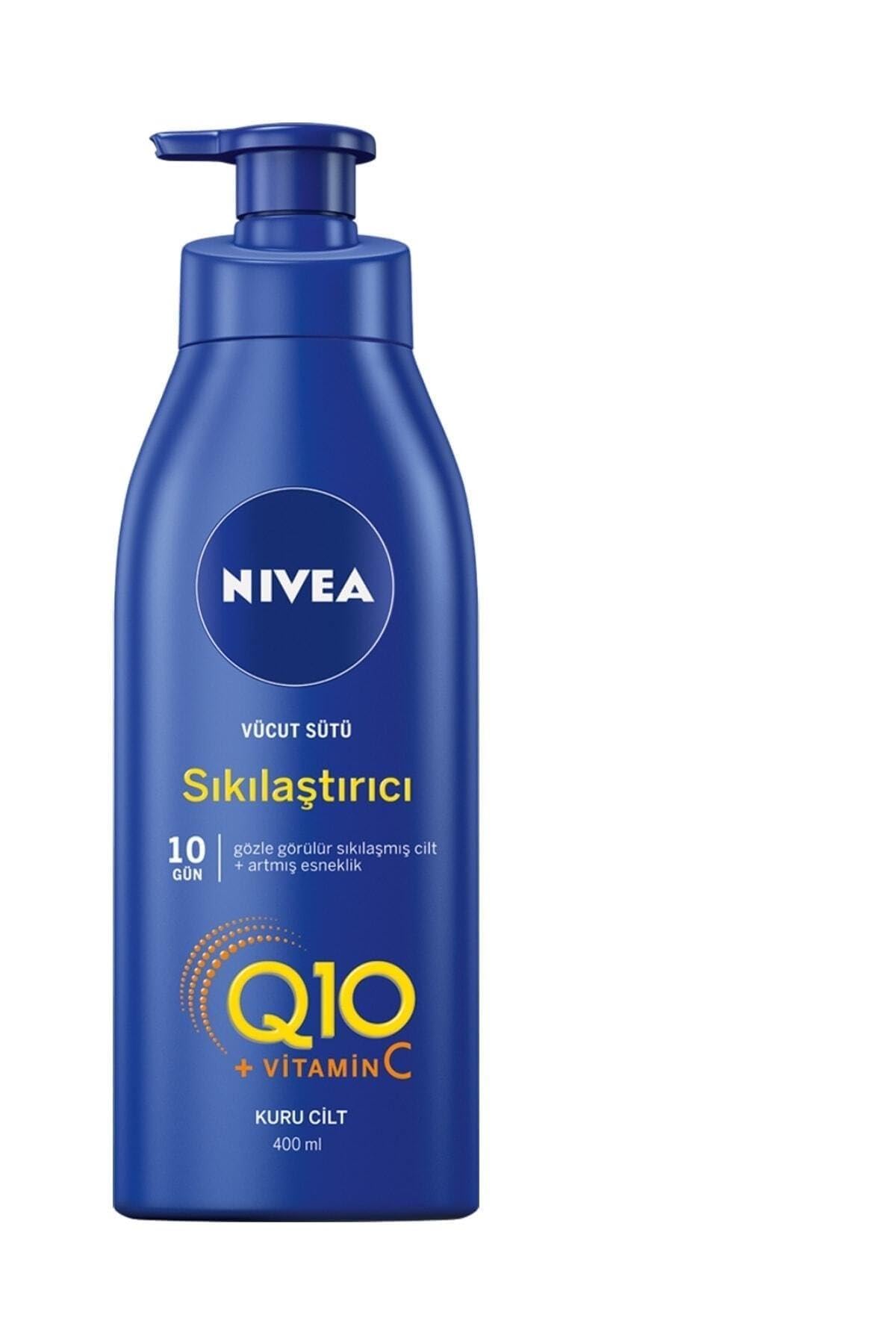NIVEA Sıkılaştırıcı Vücut Sütü Q10 + C Vitamini 48 Saat Nemlendirme**400ml,