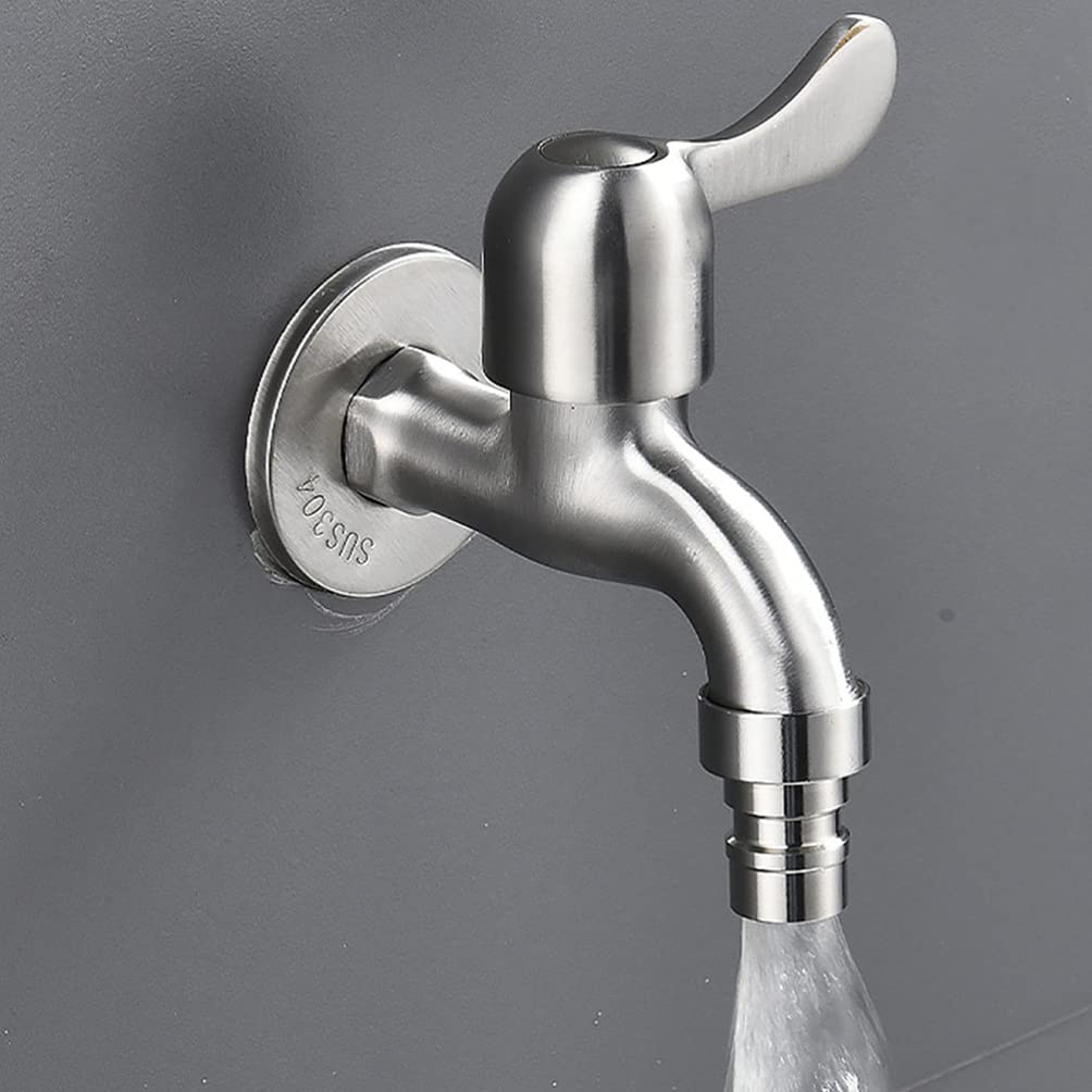 Widespread Faucet Sink Faucet Sink Faucet 2 Inch Water Faucet Washing Machine Sink Basin Cold Water Tap Stainless — view 2