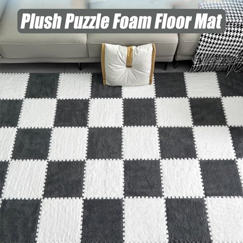 Dalles de sol en mousse puzzle blanche tapis de jeu emboîtable