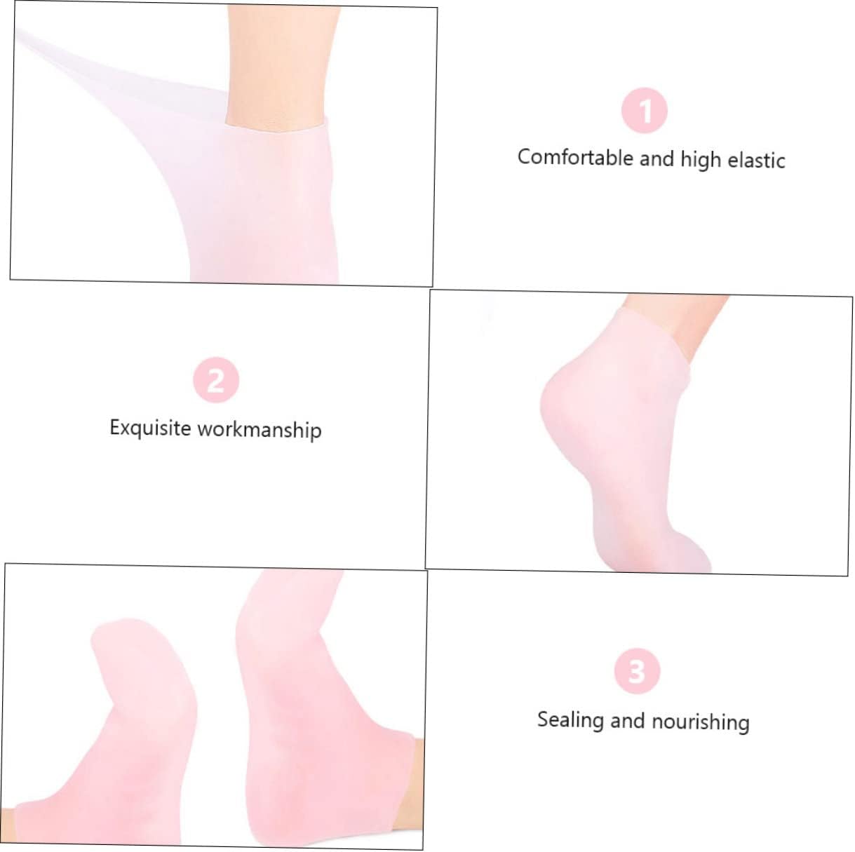 1 Set Exfoliating Moisturizing Gloves for Dry Hands Infused Lotion Socks Remover Foot Care Comfortable Family