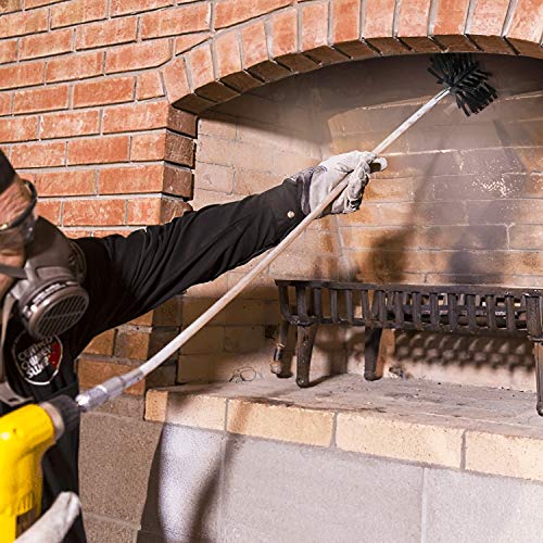 OAK LEAF Dryer Vent Cleaner 24 Feet, Flexible 18 Rods Dry Duct Cleaning Kit Chimney Sweep Brush with 2 Brush Heads and Dryer Lint Brush, Extend up to 24 Feet, Use with or Without a Power Drill
