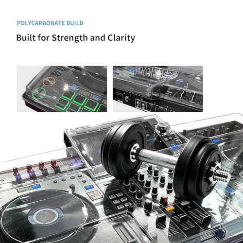 Image of Polycarbonate Dust Cover for AlphaTheta XDJ-AZ, Transparent Crystal-Clear PC Hard Shell DJ Equipment Protective Cover, Dustproof Shockproof Spill Resistant for Travel