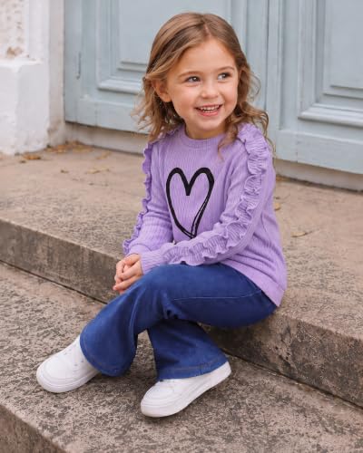 Image of SODLON Baby Toddler Girl Clothes Sweatshirt Jeans Fall Winter Outfit 12M-5T