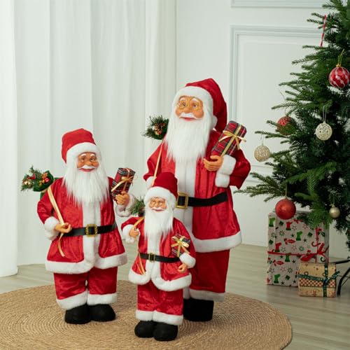 Figurine de Père Noël gain de place, grand format ajustable pour petit espace - 5