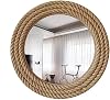 Espejo redondo náutico de pared con cuerda de yute - Espejos costeros para baño/sala - Espejo decorativo colgante - Espejo redondo rústico para decoración de pared - Espejo temático playero (DSG14-22 pulgadas) 6