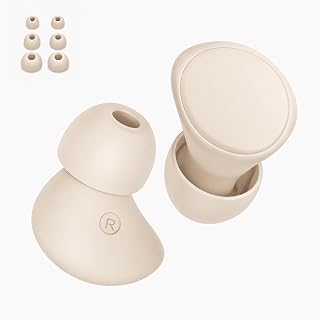 Öronproppar för sömnbuller, öronpluggar för 3 storlekar | Brusfria sömnproppar, återanvändbara, brusreducerande öronsnäckor 36 dB, öronproppar för sömn, resor och kontor