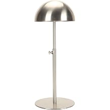 Hat Display Stand Portable Adjustable Height Multifunctional Stainless Steel Hat Rack Stand for Multiple Hat Storage Silver