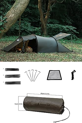 Carpa térmica con salida para estufa para 1-2 personas miniatura 2