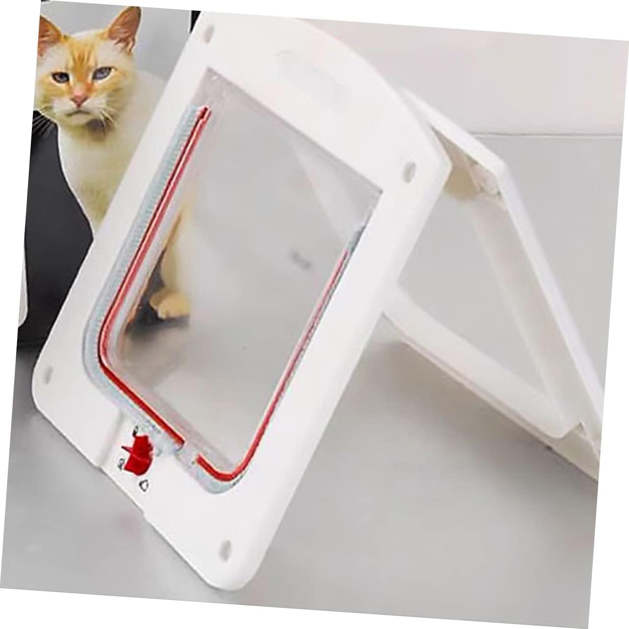 YARNOW 2pcs Cat Door for Pets Easy to Install Wall Entry Pet Doors and Weather-Resistant Design for Convenient Access for Cats and Dogs