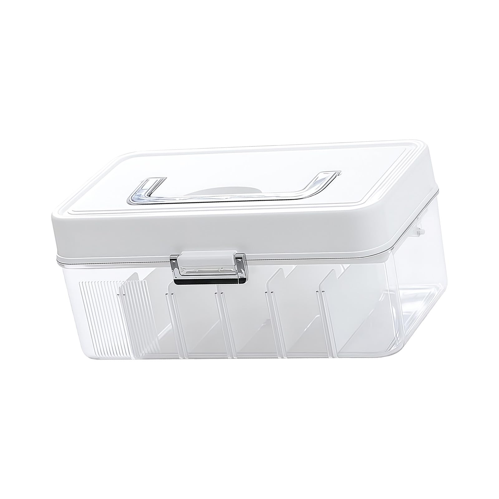 Jazuaiao Compact Desktop Organizers Storage Container for Chargers Wires Jewelry Features Detachable Inserts and Secure Closure Data Cable Storage with Lid