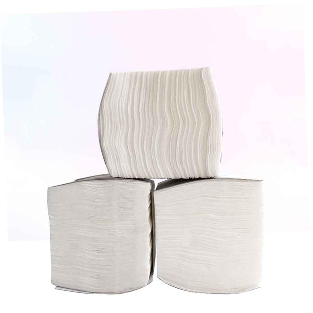 VICASKY Salviette Struccanti Assorbenti Pezzi Non Tessuto Bianco 300 e Pieghevoli per Rimozione Make-up e Utilizzo in Saloni di Bellezza