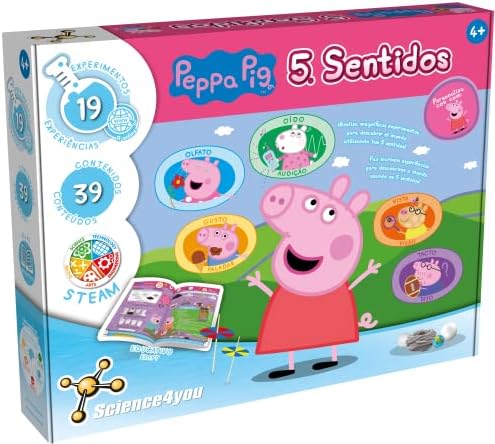 Science4you Science4you-Peppa, 5 Sentidos, Juego para 4+ años, Serie ‘Peppa Pig’, Multicolor (SY-80003060)