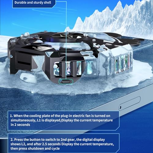 Dispositivo De Enfriamiento Magnético Para Teléfono: Ventilador De Dos Velocidades, Refrigeración Instantánea | Solución Conveniente Para Mantener El Dispositivo Fresco Al Escuchar Música O - imagen 8
