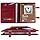Plinyvel Sketchbook Cover for Travel with Pencil Holder - Waxed Canvas Organizer Compatible with 9x12 Sketch Book & 8.5x11 Spiral Pad | Art Supply Storage for Drawing Pens, Pencils (Red)
