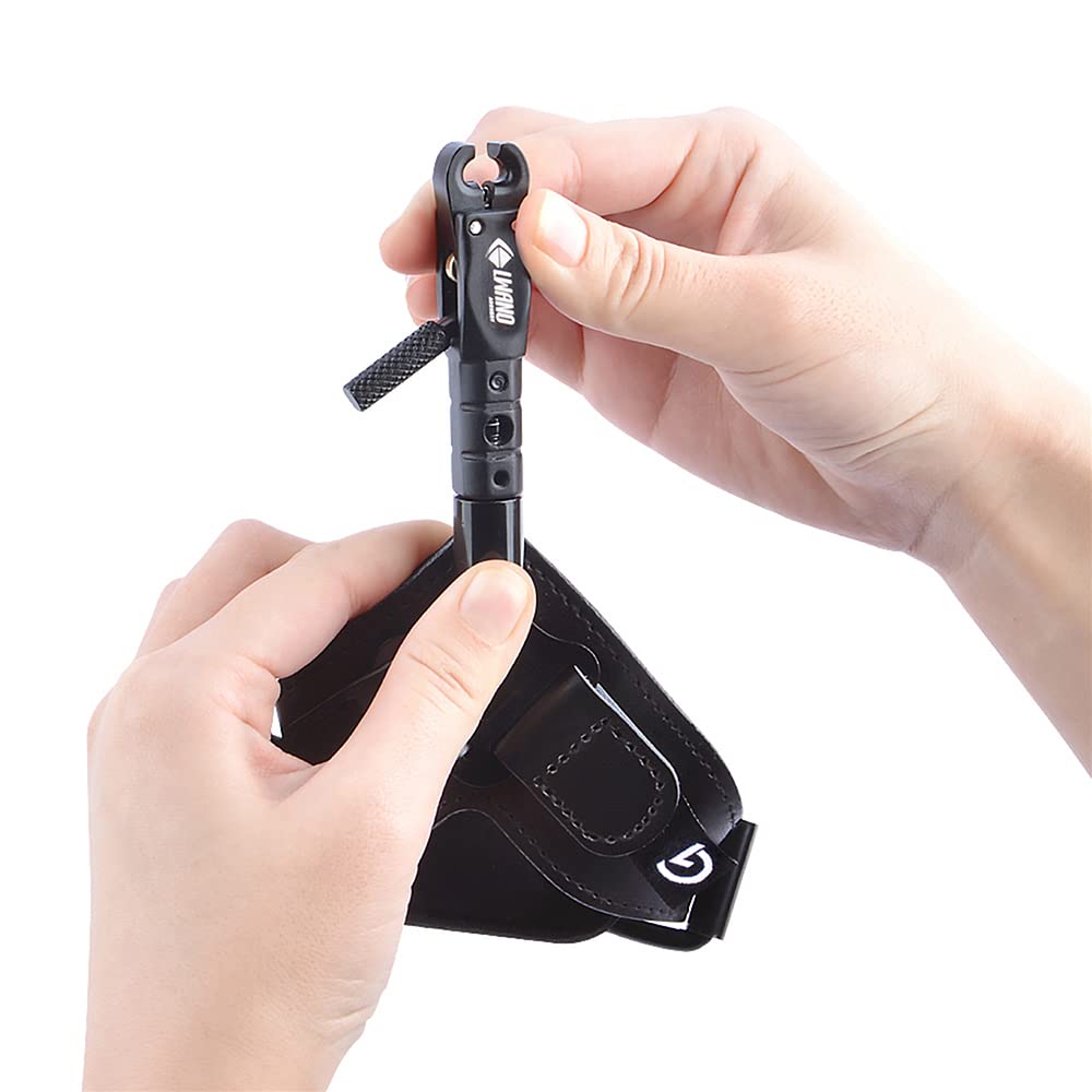 SHARROW Tir à Arc Décocheur Release Aids Arc à Poulies Aides à la Libération du Poignet Réglable Trigger Pince de Rotation à 360 Degrés Accessoires pour Arc et Flèches