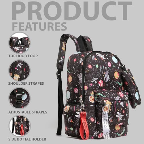 Image of Bizanne Fashion Stylish Front Embroidery Backpack for Women | Backpack For Girls | Gift For Girls | Rakhi Gift For Sister