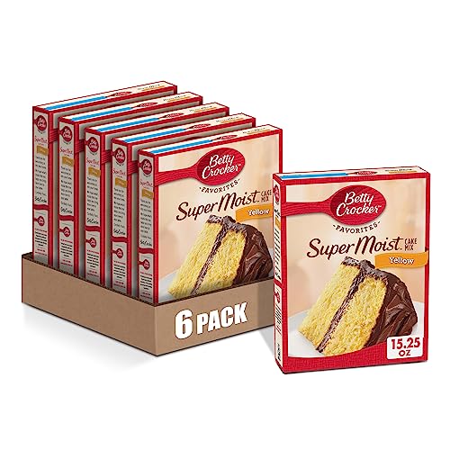 Image of Betty Crocker Super Moist Yellow Cake Mix, 15.25 oz. (Pack of 6)