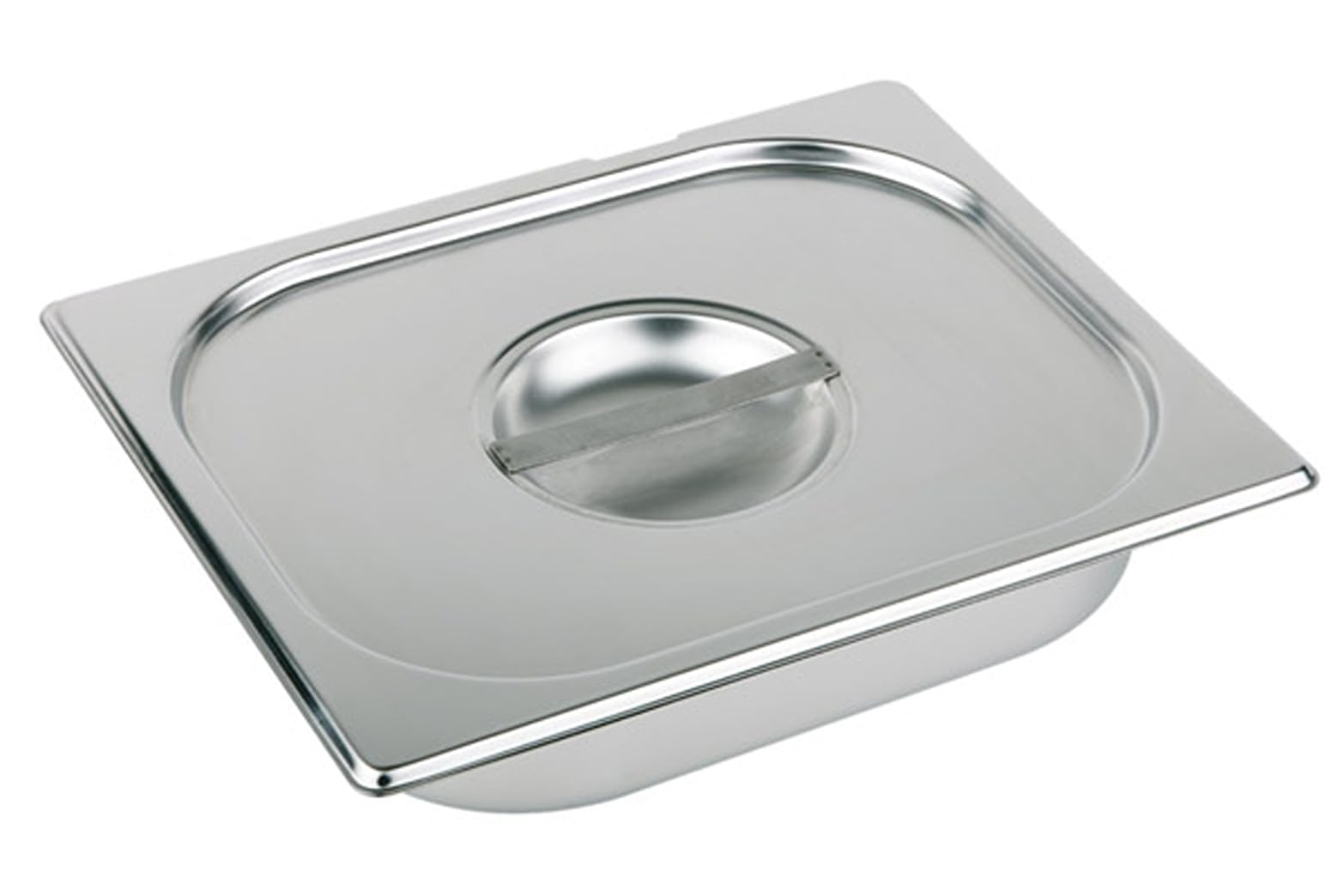 APS 81295 GN 1/2 Deckel ohne Löffelaussparung, rostfreier Edelstahl, Abmessungen 325 x 265 mm/Höhe 35 mm