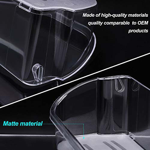 240356402 Refrigerator Door Shelf Bin(2 pack) by Romalon Part#240356407 240356408 240356410 891214 AP2549958 PS430122 240356401 240430312, Clear Plastic - Thumbnail 3