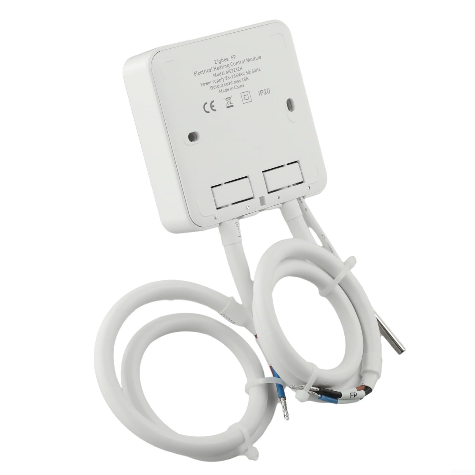Termostato WiFi para tuya para Radiador Eléctrico con Control FP y Medidor de - Programable 16A Pantalla Táctil 85x85mm