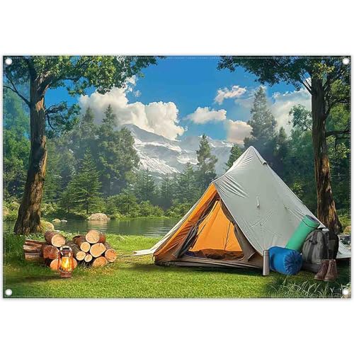 Swepuck 7x5ft Fabric Camping Wild Forest Natural Scenery Backdrop