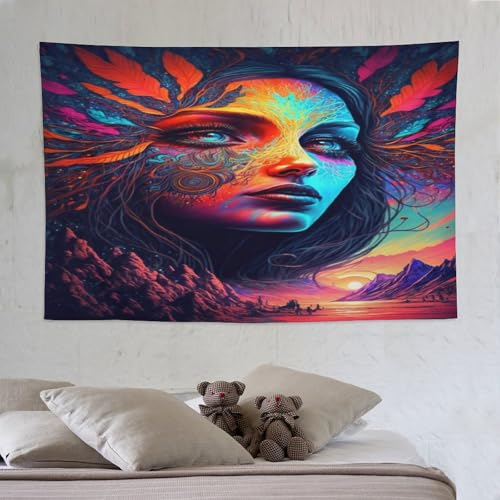 Tapisserie murale pour cacher mur blanc grande tenture de salon